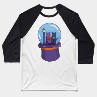 Spooky Cats Baseball T-Shirt